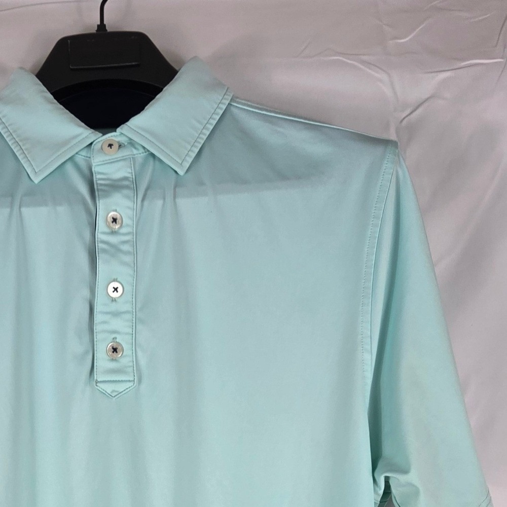 FootJoy Mens Mint Green Chateau Golf Country Club Performance Polo Shirt Size M
